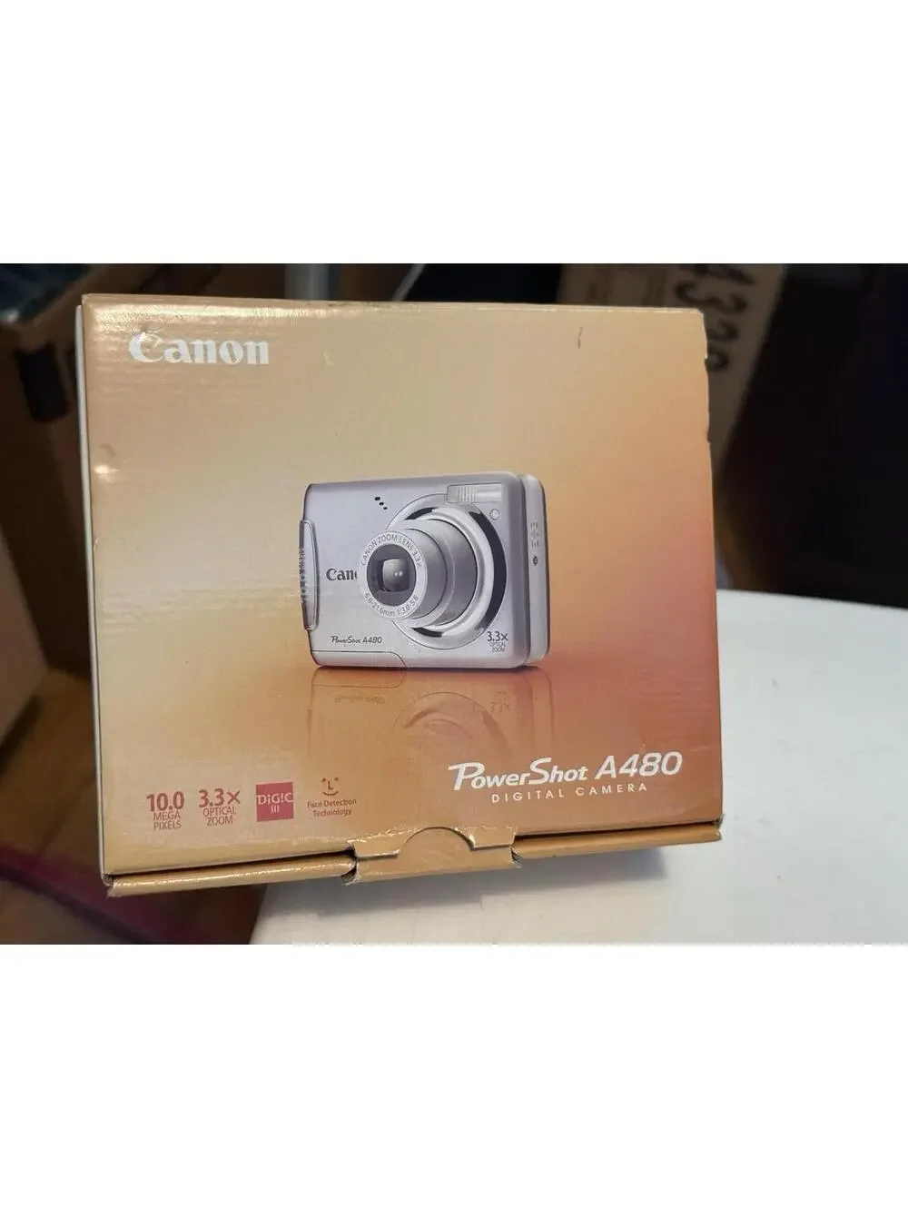 Canon PowerShot A480 Silver Digital Camera Compact with Accessories, Working